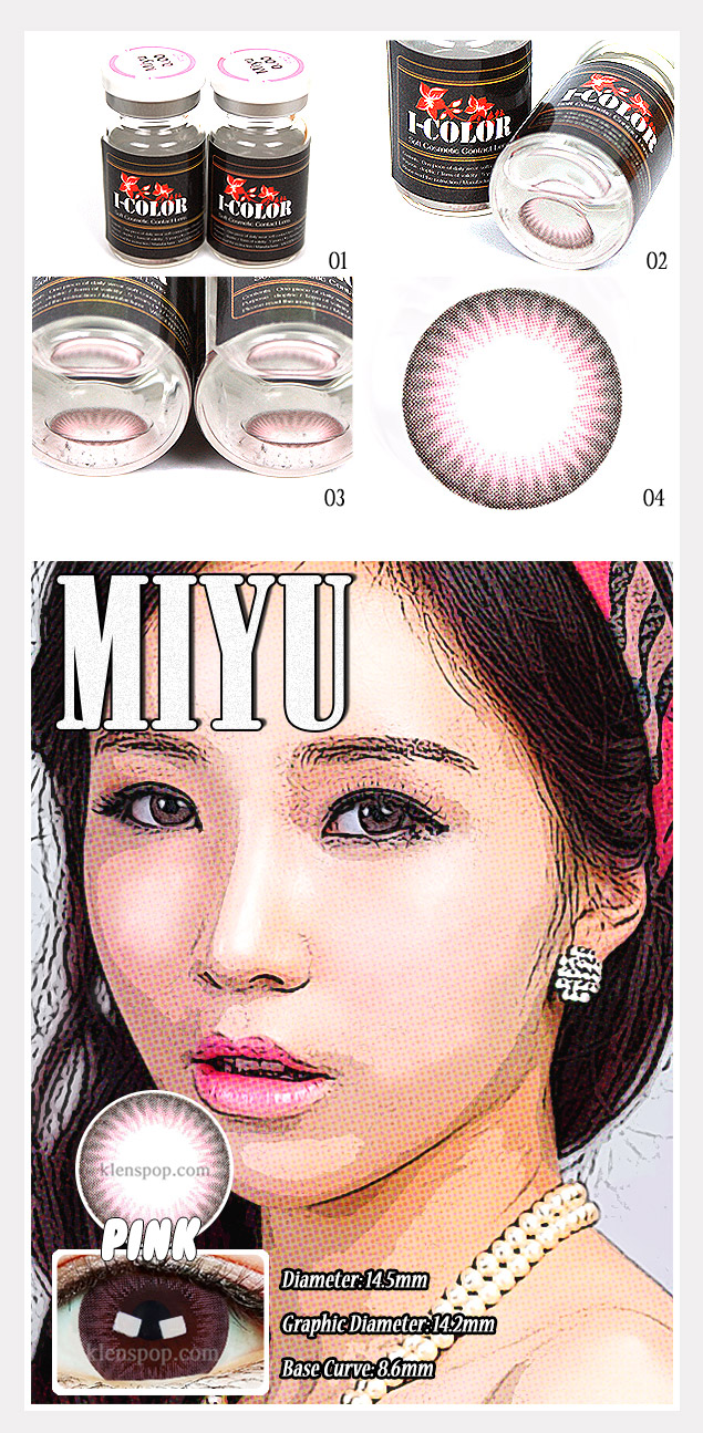 Description image of Miyu Pink Color Contacts